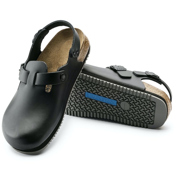 BIRKENSTOCK Tokio Super Grip Leather Clogs Sandals - Picture 2 of 7
